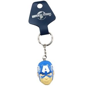 Universal Studios Marvel Captain America Head Keychain